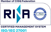 Лого на ISO 27001:2013 сертификат